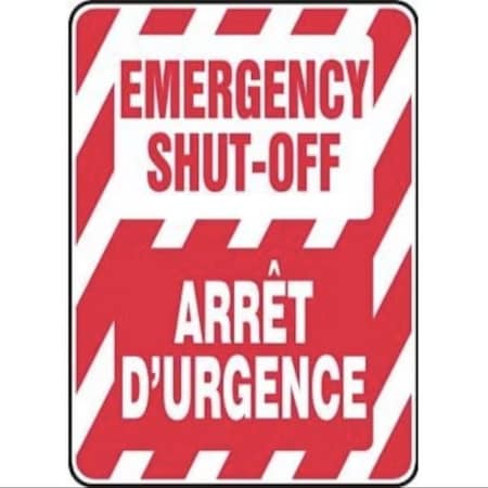 Accuform BILINGUAL SAFETY SIGN EMERGENCY FBMELC538VP FBMELC538VP